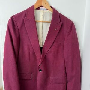 Gant Rugger Herringbone Red Blazer